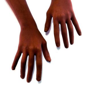 brown seamless nude gloves