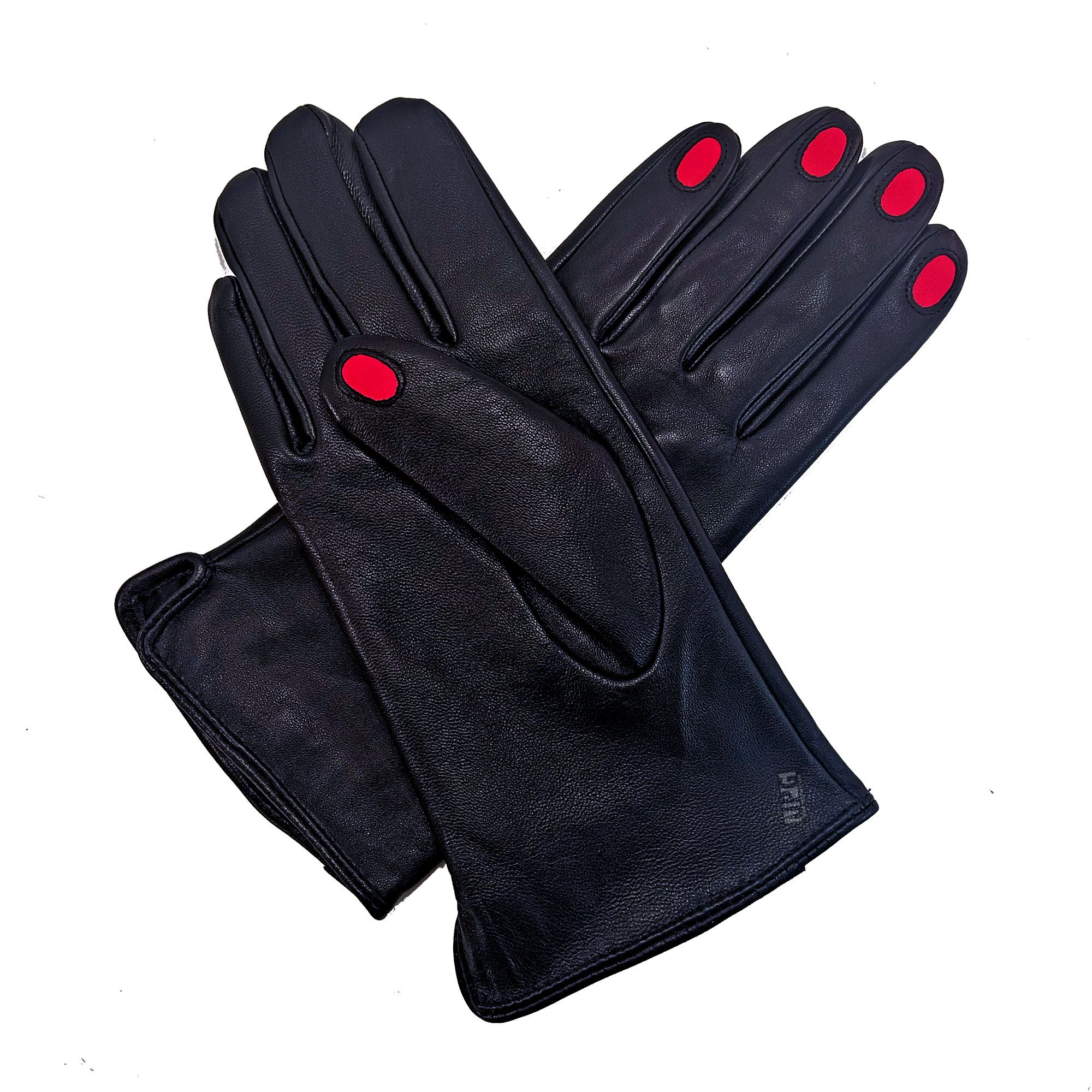 LEATHER GLOVES WITH PINK NAILS - Image 4